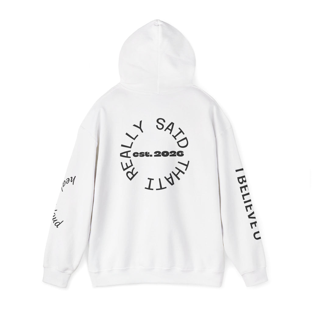 Boundaries Included hoodie | 'Hard to Manipulate' text sweatshirt